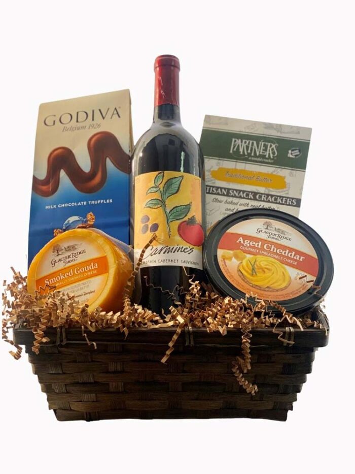 Wine & Cheese Gift Basket