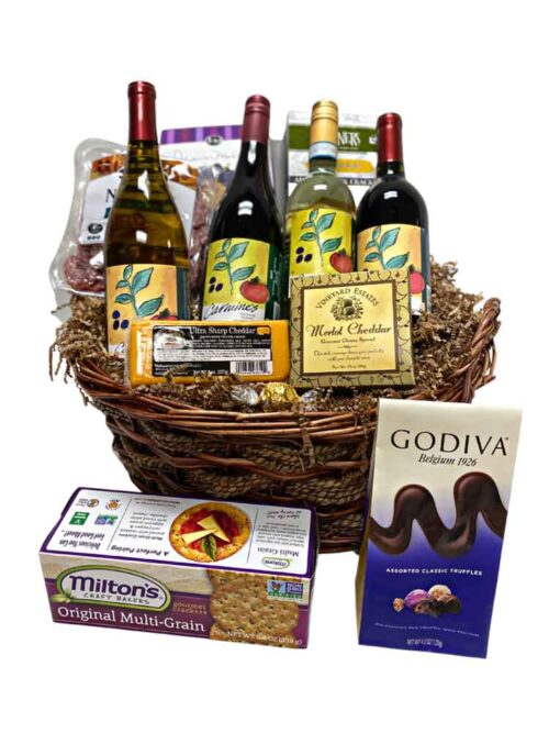 4 Bottle Wine Gift Basket